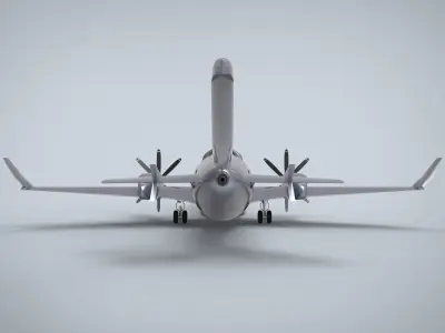 Saab 340 AEWC 3D model