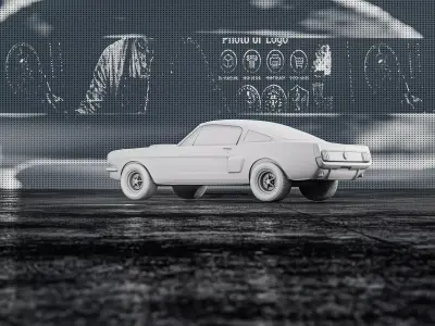 Ford Mustang Fastback 1967 RoZ 3D print model
