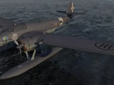 CANT Z-506C Airone 3D model