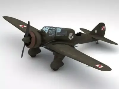 Pzl 23 Karas light bomber 3D model