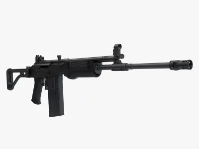 Galil 308 AR model 329 3D model