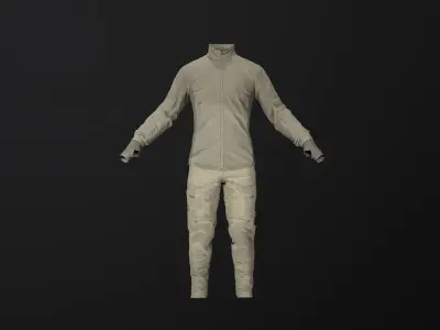Male Tactical Outfit Low-poly 3D model Low-poly 3D model