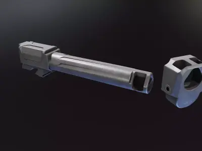 Afterburner and Ramjet G19gen4 Low-poly 3D model