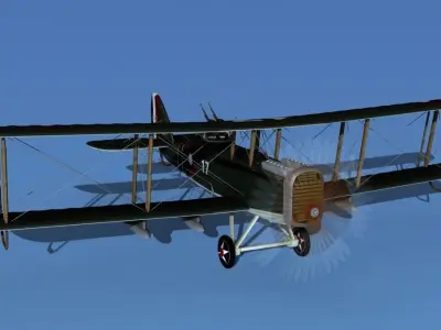 Airco DH-4 V04 Bomber USASC 3D model
