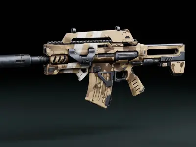 Weapon Sci Fi Pack Vol3 Low-poly 3D model