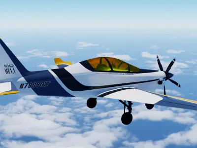 Realistic High-Poly Aircraft 3D Model with PBR Textures 3D model