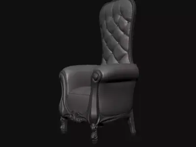 Old Armchair - Diorama Art 3D print model
