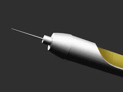 Dental tool Anesthesia Syringe Free low-poly 3D model