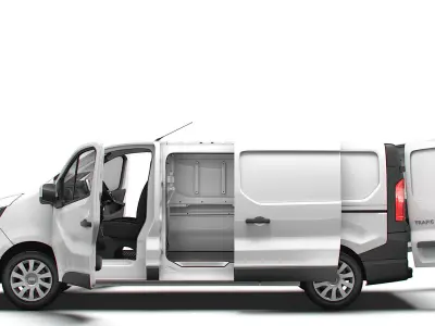 Renault Trafic Van L2H1 HQInterior 2024 UKspec 3D model