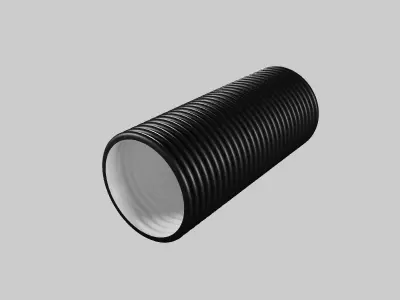 Corrugated drainage pipes KORSYS 3D model