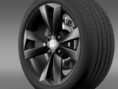 Seat Mii Vibora Negra wheel 3D model