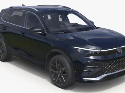 Volkswagen Tiguan 2024 R-Line Black 3D model