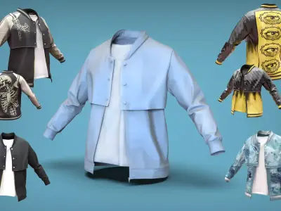 Bomber pack Low-poly 3D model