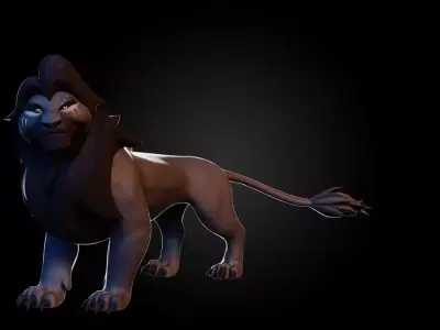 Lion Prime 3D model Free low-poly 3D model