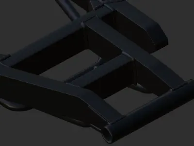 Elite Custom Machine Hayabusa Swingarm 3D model