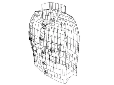 Armour Vest - Type 2 3D model