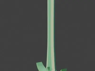 Terragrim - Short Sword - Low Poly Game Ready Low-poly 3D model