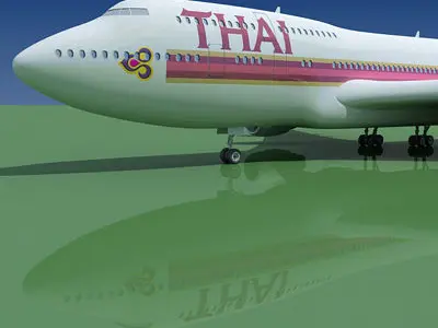 Thai Airways Boeing Thailand 3D model