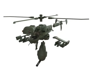 Ghost in the Shell Jigabachi AV Attack Helicopter 3D print model