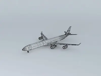 HiFly Airlines Airbus A340 600 Free 3D model