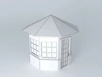 Gazebo house Free 3D model