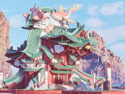 Fans Shop - UE5 Environment Kit 3D model