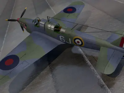 Fairey Fulmar Mk-1 3D model