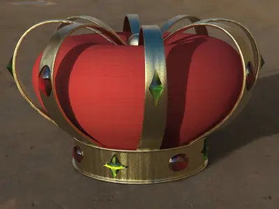 King Crown Low-poly 3D model purchase
