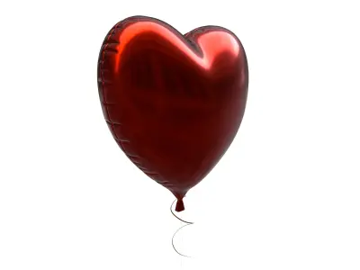 Balloons heart balloon 3D Model Collection