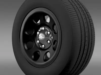 Chevrolet Tahoe Police wheel 3D model