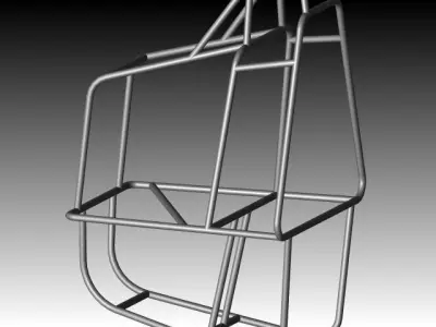 BAJA frame Free 3D model