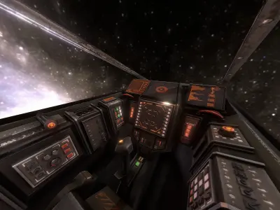 LAC - Light Assault Craft - Cockpit Low-poly 3D model