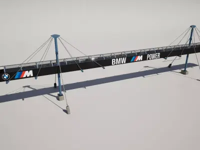 Racetrack Bridge 3D model