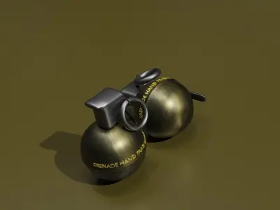 Making 3D PUBG Grenade In Blender  3D model