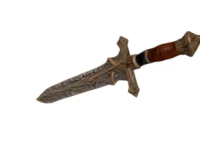 Ornate Fantasy Sword GameReady Asset Low-poly 3D model