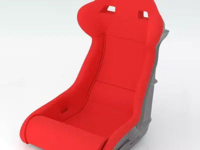 Ferrari F40 Red Seat 3D model