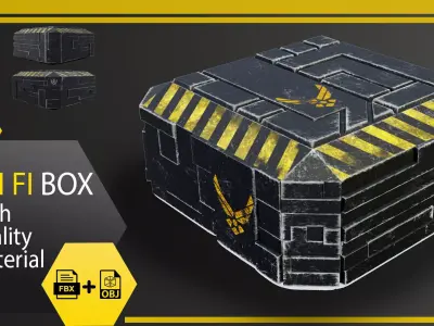 sci fi box 01 Free low-poly 3D model