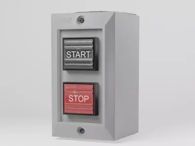 Control Station Switch Low-poly 3D model