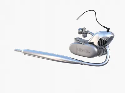 Moped engine 3D model