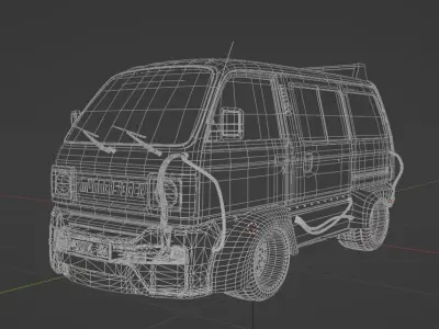 maruti suzuki Omni Low-poly 3D model