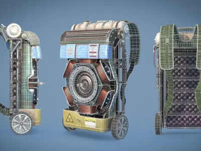 Far cry Backpack Low-poly 3D model