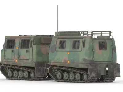 Bandvagn 206 Low Poly Low-poly 3D model