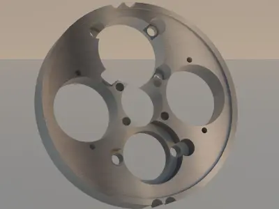 Mechanical Part Low-poly 3D model