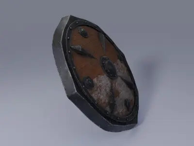 Old shield 3D model