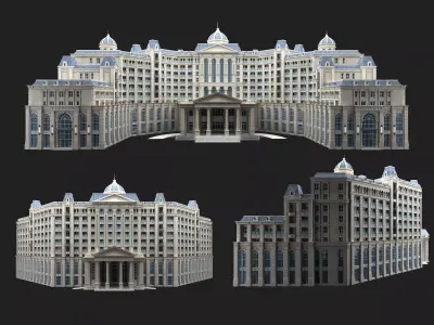 hotel building 3D model