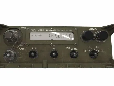 Radio military AN PRC-1088 3D model