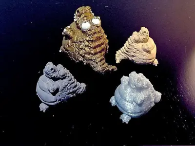 Happy fat crocodile 3D print model