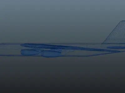 Boeing B-52 Stratofortress Low-poly 3D model