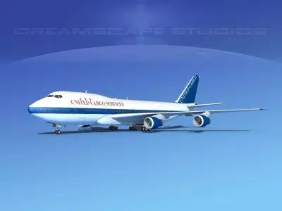 Boeing 747-100 United Cargo 3D model