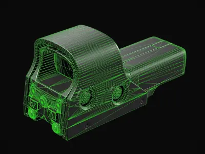 Eotech 512 Scope Low-poly 3D model